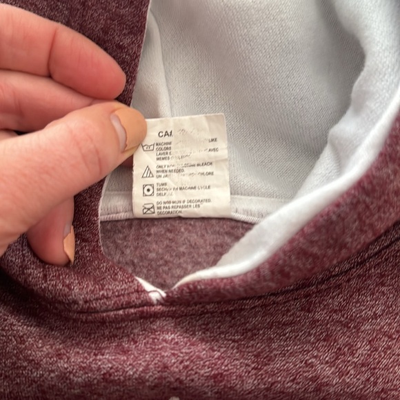 Canadá Athletics Banff Hoodie Sweatshirt Like New Size 2 Maroon - Picture 7 of 7